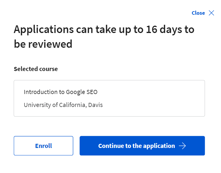 Application Review Time upto 16 days